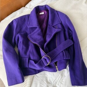 Neiman Marcus Vintage Wool Moto Jacket